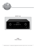 McIntosh MR-85 - Owners manual 